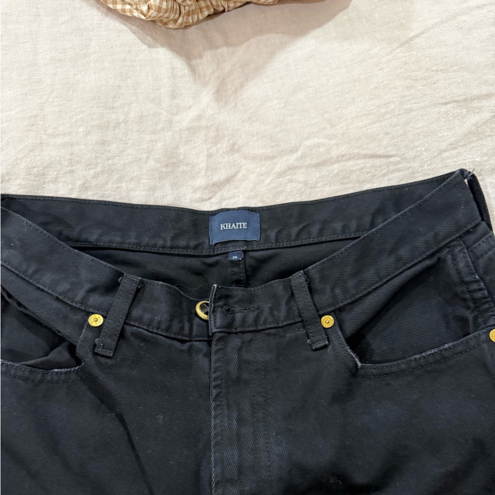 Khaite Kyle black straight size 25 leg pants #khaite #straightleg